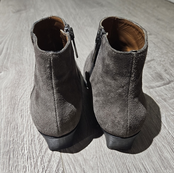 Aquatalia Taupe Suede Booties/Ankle Boots - Picture 2 of 8
